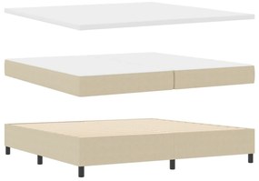 Boxspring Ágy matraccal Világos Zöld Szürke 200x200 cm Kordbársony Szövet