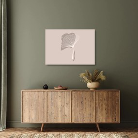 Üveg kép - Bézs színű levelek N⁰4 (70x50 cm)