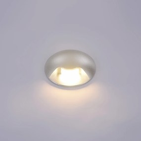 ITALUX PL-741-1E BASILIO Modern Kültéri Fali Lámpa Ezüst LED IP44