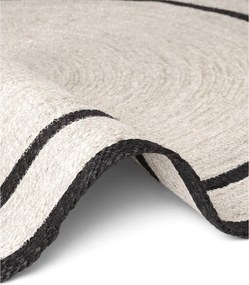 Világos natúr színű kétoldalas-kézi szövésű juta kerek szőnyeg ø 150 cm Lina – Hanse Home