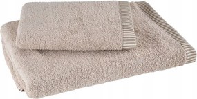 Törölköző szett 2 db Kos bézs frottír ajándék 450g/m2