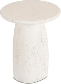 Modern dohányzóasztal REES 49 cm, krémbézs