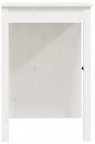 tömör fenyőfa íróasztal fehér 100x50x75 cm