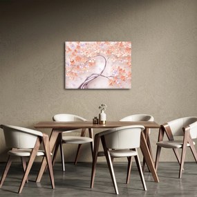 Koral virágok fája - absztrakt (70x50 cm)