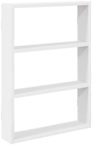 fehér szerelt fa fali polc 43 x 9 x 60 cm