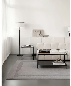 Szürke gyapjú szőnyeg 133x190 cm Morphic Rocca – Agnella