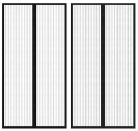 vidaXL Rovar Ajtó Függöny Tépőzáras Szalaggal Ellátott 210x100 cm 2 db