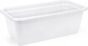 Virágtartó balkonláda virágágyás 100 cm Lamela Fehér