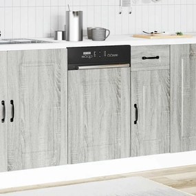 mosogatógép panel Kalmar szürke sonoma 45x1,5x67 cm gépi fa