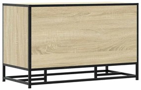 cipőpad Sonoma tölgy 84x40x53,5 cm Gépelt fa és fém