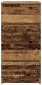 antik fa színű szerelt fa tálalószekrény 37,5x35x76 cm