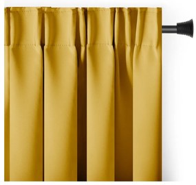 Sárga sötétítő termo függöny 140x245 cm Pleat – Restilo