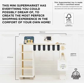 Le Toy Van - Piaci stand pénztárgéppel és tartozékokkal