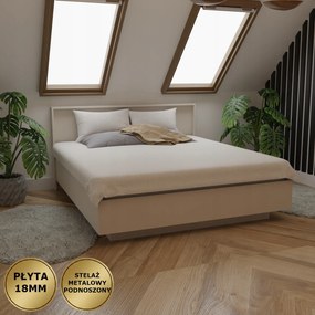 Lebegő Ágy Olaj 160X200 Fém Váz Emelhető Lemez 18MM