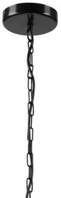 Csillár láncon GINA 3xE27/60W/230V fekete