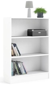 Basic fehér könyvespolc, 79 x 107 cm - Tvilum