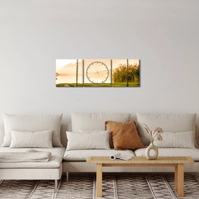 Kép egy hintákról a természetben (órával) (90x30 cm)