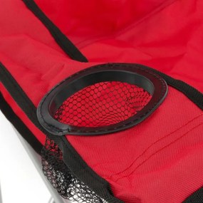 DIVERO Kempingszék összecsukható 600D piros