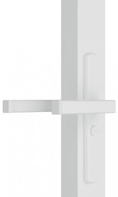 fehér ESG üveg és alumínium beltéri ajtó 93 x 201,5 cm