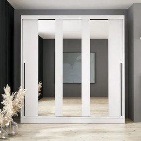 ARIS Gardróbszekrény Fehér Színben 205 cm