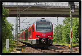 Poszterek keretben 60x40 Vasút Vonatok Sínek