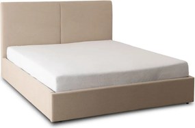 MARSYLIA 160x200-as franciaágy, bézs kordbársony, ágyneműtartóval