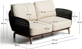 Bézs kerti kanapé Alipa – Kave Home