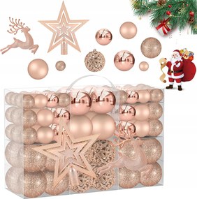 Karácsonyfadísz Nagy Karácsonyi Szett 102 Db-os Csillaggal