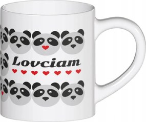 Egyedi Bögre Szerelmes Panda Motívummal Ajándék Nőnapi Ajándék