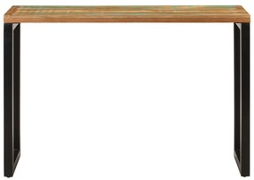 tömör újrahasznosított fa tálalóasztal 110x35x75 cm