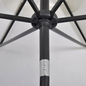 szögletes homokfehér napernyő 200 x 300 cm