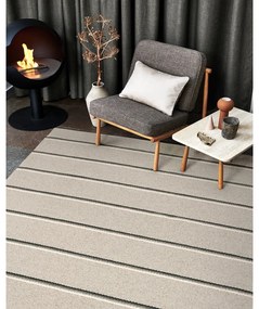 Szürke-bézs kültéri-beltéri szőnyeg 70x90 cm Olle Grey Linen – Pappelina