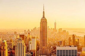 Fotográfia Golden sunset in Manhattan, New York City, USA, Alexander Spatari