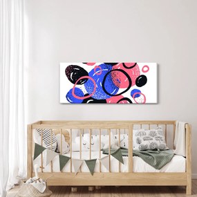 Kép - Motívum élénk színű körökkel (120x50 cm)