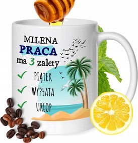 Bögre Milena Barátnőknek Ajándék Nyomtatott Fehér 330ml