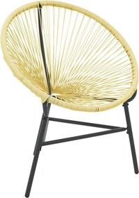 vidaXL bézs polyrattan kerti Acapulco szék
