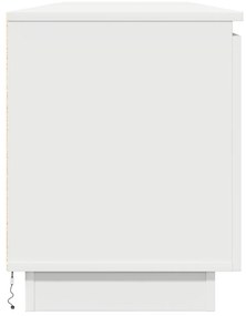 TV szekrény LED világítással Fehér 180x38x49 cm Mérnöki Fa