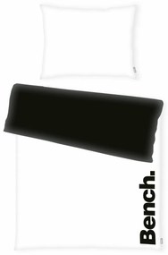 Bench pamut ágyneműhuzat feketefehér, 140 x 200 cm, 70 x 90 cm