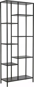 Könyvespolc oszlop szekrény Costa A fekete Sig