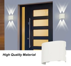 Brilagi - LED kültéri fali lámpa FLAREBOX LED/4W/230V fehér IP65