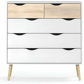 OSLO 75456 komód, fehér