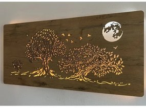 Li-Go 5042/DUB2 - LED fali dekoráció LED/24W/230V 110x50 cm tölgy/három tölgy