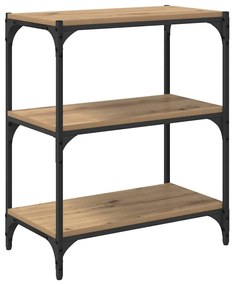 Könyvespolc kézműves tölgy 60 x 33 x 71 cm Faanyag