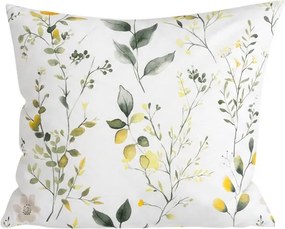 Mikroszálas párnahuzat CITRUS GARDEN 45x45 cm, fehér