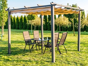 Alumina pergola antracit 3x3 m