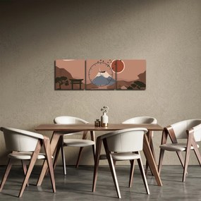 Kép - Japán N⁰1 (órával) (90x30 cm)