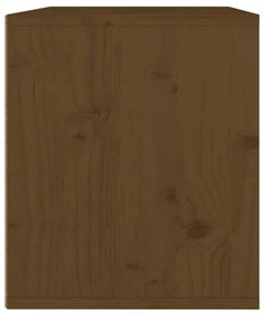 mézbarna tömör fenyőfa faliszekrény 45 x 30 x 35 cm