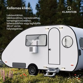 Klarstein Chillavan mobil klímaberendezés lakóautókhoz | 5000 BTU | 33 cm | 20 m² | A energiaosztály | A energiaosztály