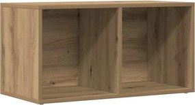 vidaXL LP kézműves tölgy színű szerelt fa tárolódoboz 69,5x34x36 cm