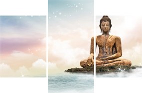 Kép - Buddha vigyáz a földre (90x60 cm)